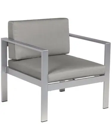 Sillón de jardín SALERNO Metal Gris oscuro - Jardín y balcón