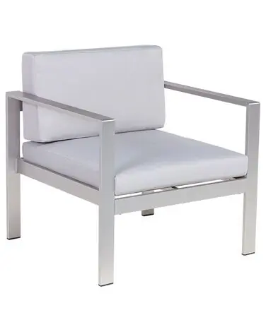 Sillón de jardín SALERNO Metal Gris claro - Jardín y balcón