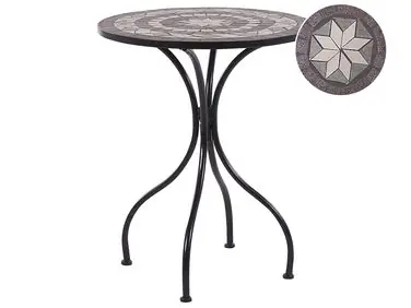 Bistro Table CARIATI 60 cm 60 cm Black - Garden & Balcony