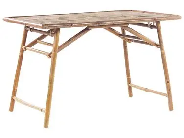 Mesa de jardín MOLISE 120 cm 69 cm Bambú Marrón claro - Jardín y balcón