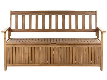 Garden Bench SOVANA 160 cm with Storage Acacia Wood Brown - Garden & Balcony