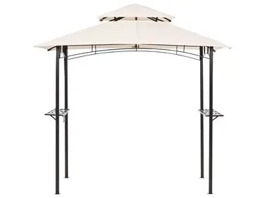 Cenador NARO Metal 240 cm 148 cm Beige - Jardín y balcón