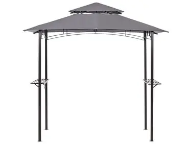 Cenador NARO Metal 240 cm 148 cm Gris - Jardín y balcón