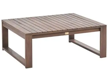Garden Coffee Table TIMOR 90 cm 75 cm Certified Acacia Wood Dark Brown - Garden & Balcony