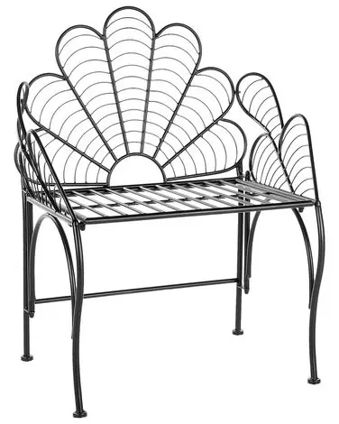 Silla de jardín LIGURIA Metal Negro - Jardín y balcón
