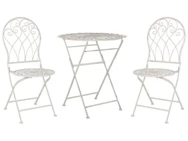 Conjunto de balcón plegable STIFFE Metal Blanco - Jardín y balcón