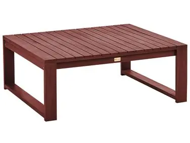 Garden Coffee Table TIMOR 90 cm 75 cm Acacia Wood Dark Red - Garden & Balcony