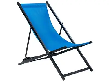 Hamaca plegable LOCRI II Metal Azul - Jardín y balcón
