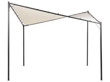 Cenador AVENTINE Metal 300 cm 300 cm Beige - Jardín y balcón