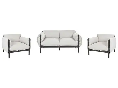 Conjunto de jardín 4 plazas ESPERIA Gris Metal - Jardín y balcón