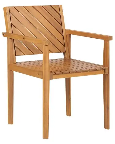 Garden Chair BARATTI Acacia Wood Brown - Garden & Balcony