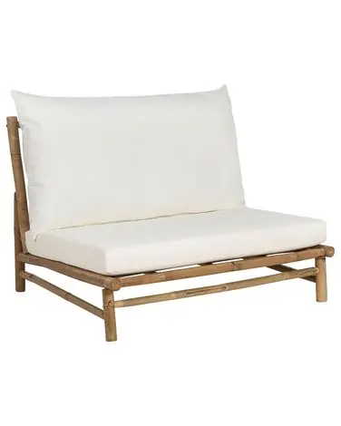 Silla de jardín TODI Bambú Blanco crema - Jardín y balcón