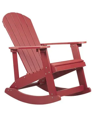 Mecedora de jardín ADIRONDACK Rojo - Jardín y balcón