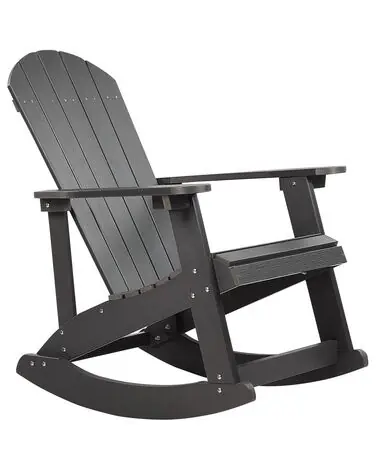 Mecedora de jardín ADIRONDACK Gris oscuro - Jardín y balcón
