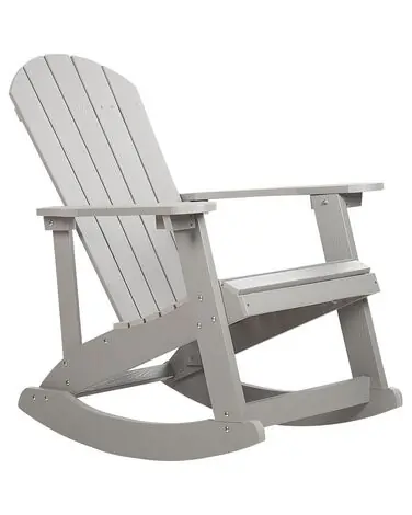 Mecedora de jardín ADIRONDACK Gris claro - Jardín y balcón