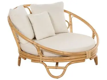 Cama de exterior ROSSANO Ratán Natural - Jardín y balcón