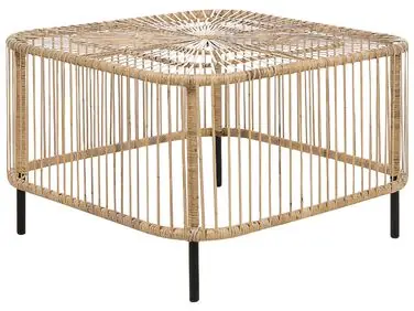Garden Coffee Table CESENATICO 67 cm 67 cm Rattan Natural - Garden & Balcony