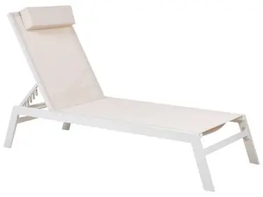 Tumbona CATANIA Metal Beige - Jardín y balcón