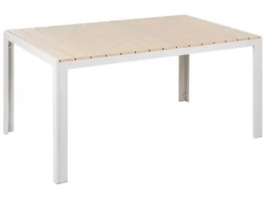 Mesa de jardín para 6 personas COMO 150 cm 90 cm Beige - Jardín y balcón