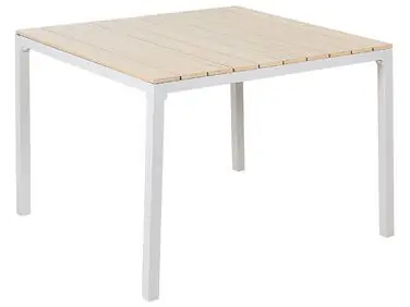 Mesa de jardín PRATO 95 cm 95 cm Beige - Jardín y balcón