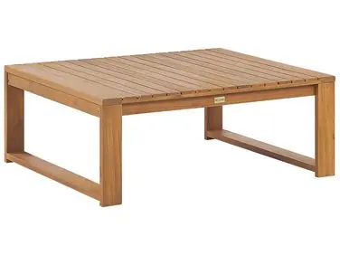 Mesa de centro de jardín TIMOR 90 cm 75 cm Madera de acacia certificada Marrón claro - Jardín y balcón