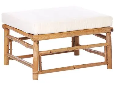 Otomana de jardín CERRETO Bambú Blanco crema - Jardín y balcón