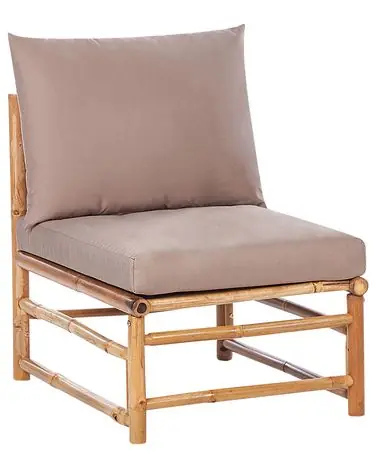 Garden 1-Seat Section CERRETO Bamboo Taupe