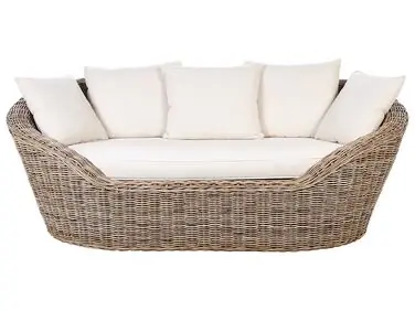 Cama de exterior CAVO Ratán Natural - Jardín y balcón