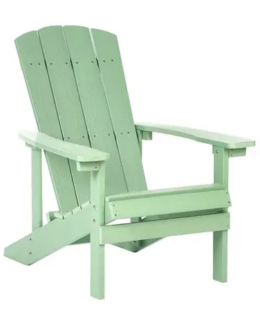 Silla de jardín ADIRONDACK Verde claro - Jardín y balcón