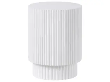 Side Table BICCARI 38 cm 38 cm White - Garden & Balcony