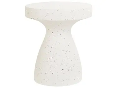 Side Table BIVIERE 39 cm 39 cm Terrazzo Effect White Terrazzo - Garden & Balcony