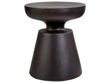 Side Table MINCIO 45 cm 45 cm Black - Garden & Balcony