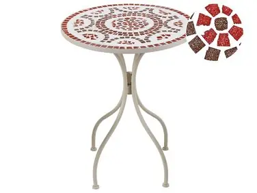 Bistro Table SPELLO 60 cm 60 cm White - Garden & Balcony