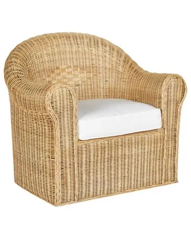 Garden Armchair LIVADEIA Rattan Natural - Garden & Balcony