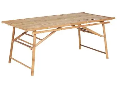 Mesa de jardín TINDARI 180 cm 90 cm Bambú Marrón claro - Jardín y balcón