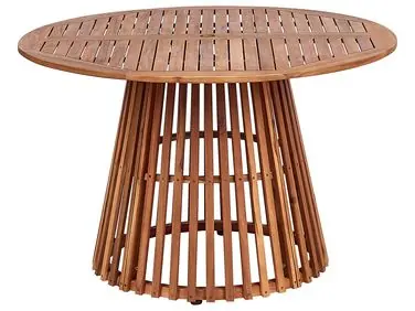 Mesa de jardín AGELLO 120 cm 120 cm Madera de acacia Marrón - Jardín y balcón