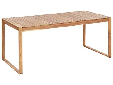 Mesa de jardín SASSARI II 180 cm 90 cm Madera de acacia certificada Marrón claro - Jardín y balcón