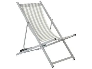 Hamaca plegable LOCRI II Metal Gris claro - Jardín y balcón