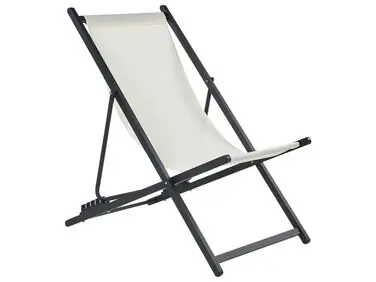 Hamaca plegable LOCRI II Metal Beige claro - Jardín y balcón