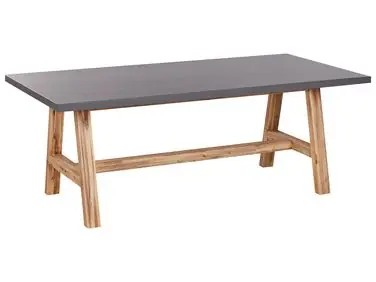 Mesa de jardín TONNARE 200 cm 100 cm Cemento Gris - Jardín y balcón