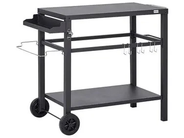 Carrito de cocina exterior STALETTI Negro Metal - Jardín y balcón