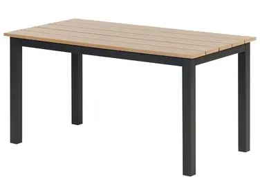 Mesa de jardín MESSINA 100 cm 52 cm Negro - Jardín y balcón
