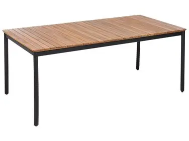 Mesa de jardín VALLESE 180 cm 90 cm Madera de acacia Marrón - Jardín y balcón