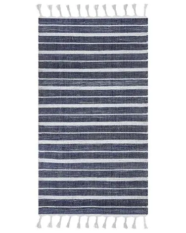 Alfombra BADEMLI Azul oscuro 80 x 150 cm - Accesorios decorativos