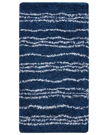 Alfombra de pelo largo TASHIR Azul 80 x 150 cm - Accesorios decorativos