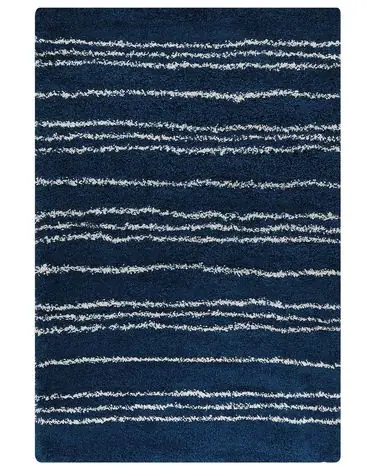 Alfombra de pelo largo TASHIR Azul 200 x 300 cm - Accesorios decorativos