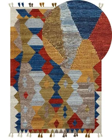 Alfombra ARZAKAN Multicolor 160 x 230 cm Lana Kilim - Accesorios decorativos