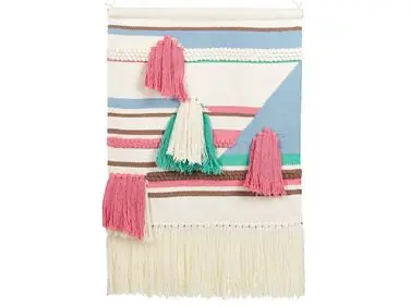 Decoración de pared de tela MOOLA Algodón 109 cm Beige claro - Accesorios decorativos