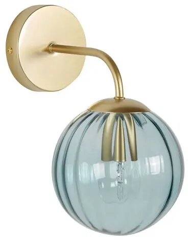 Wall Lamp BOOMI Blue Metal - Home Accessories