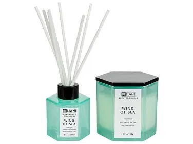 Vela aromática con difusor de fragancia CLASSY TINT Cera de soja Notas frescas - Accesorios decorativos